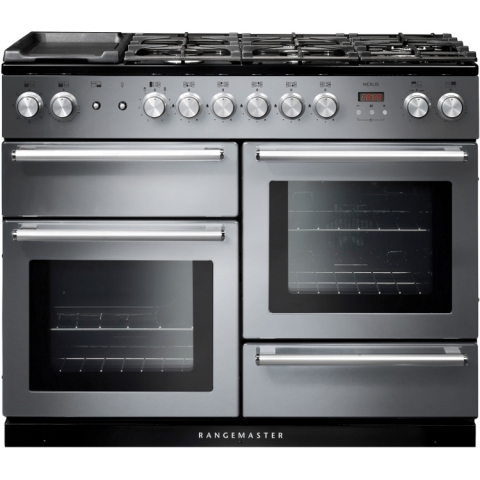 Rangemaster NEX110DFFSS/C Nexus Dual Fuel 110 Range Cooker - Stainless Steel Chrome