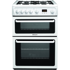 Hotpoint HAG60P 60cm Gas Cooker with Variable Gas Grill - Polar White