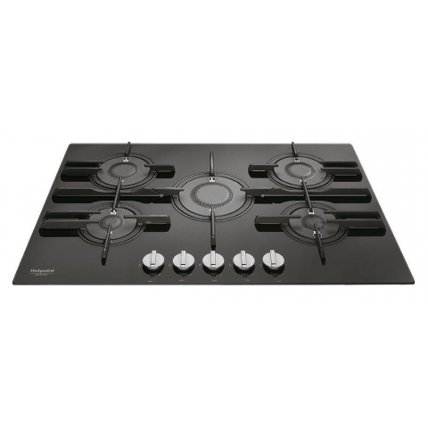 Hotpoint FTGHG 751 D/H BK Gas Hob - Black