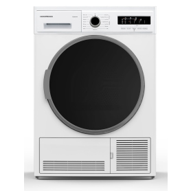 NordMende TDC90WH 9kg B Energy Condenser Tumble Dryer White with Sensor Drying - 0
