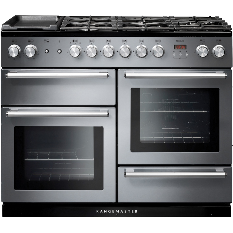 Rangemaster NEX110DFFSS/C Nexus Dual Fuel 110 Range Cooker - Stainless Steel Chrome thumbnail image