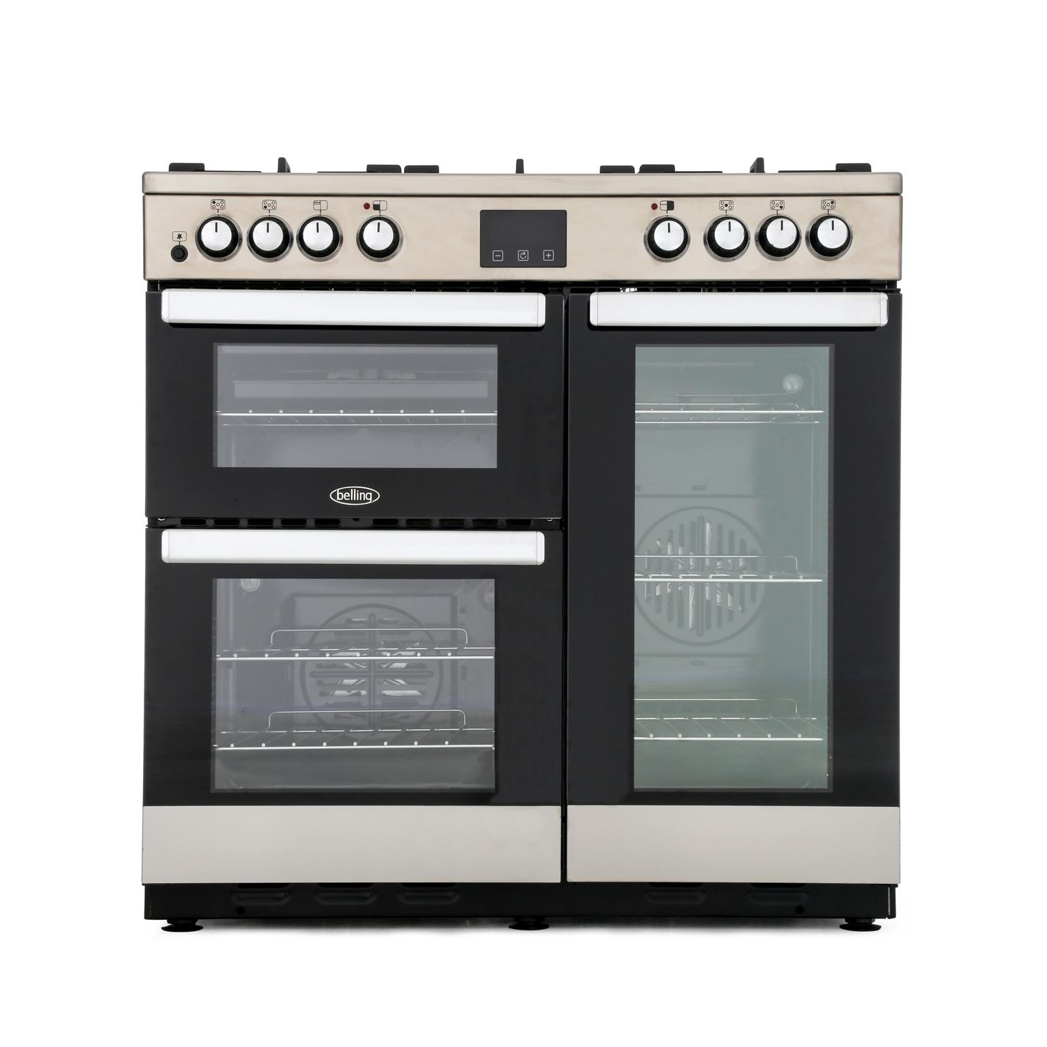 Belling Cookcentre 90DFTPROFSTA 90cm Dual Fuel Range Cooker-Professional - Stainless Steel thumbnail image