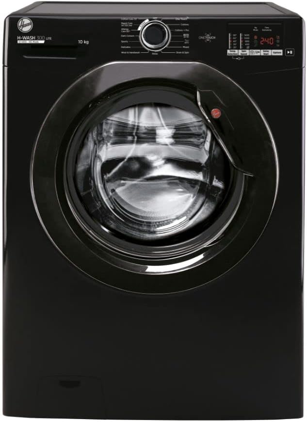 Hoover H-WASH 300 AH3W4102DBBE 10KG 1400 Spin Washing Machine, Android App enabled, 14 Progammes, Black thumbnail image