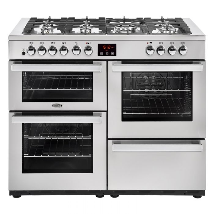 Belling Cookcentre 110DFTPROFSTA 110cm Dual Fuel Range Cooker-Professional - Stainless Steel thumbnail image